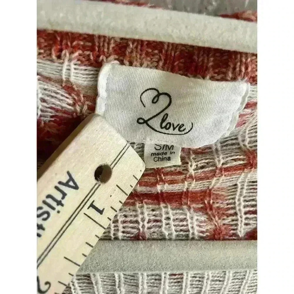 Women's Love Aztec Tribal Cardigan Southwest Sweater Size S/M - Picture 7 of 9